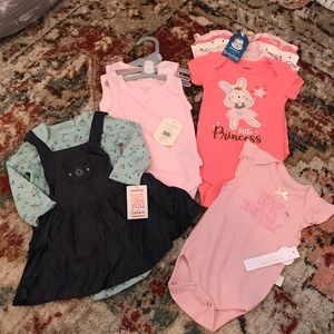 Lot of 3-6 mo Baby Girl Clothes Spring Brand New with Tags Bunny floral prints